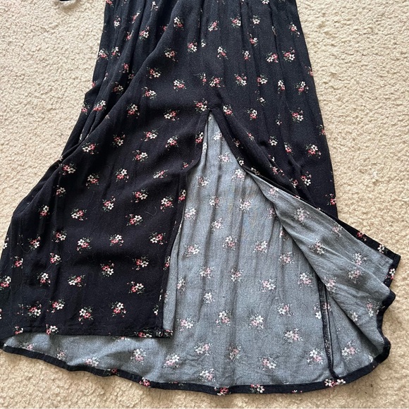 Black Floral Slip Dress - Picture 6 of 6